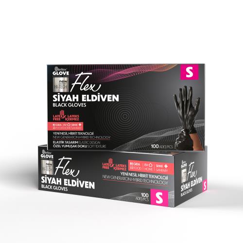 Flex Tpe Siyah  Eldiven - S Beden
