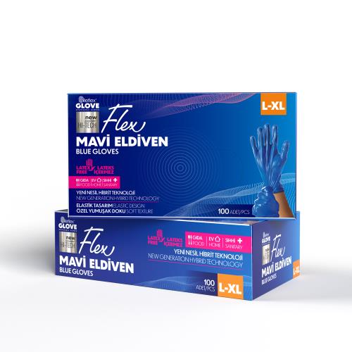 Flex Tpe Mavi  Eldiven - L-XL Beden